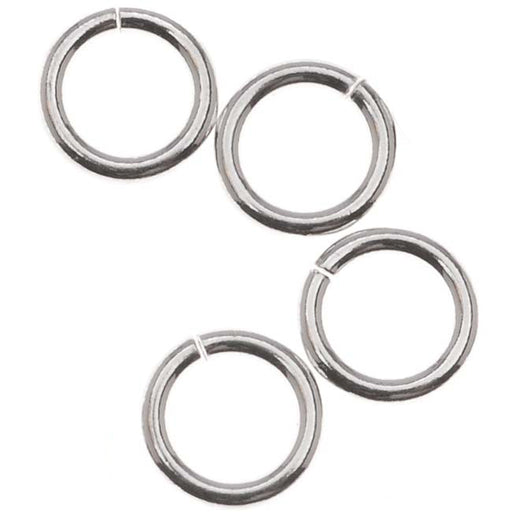 Sterling Silver Open Jump Rings 6mm 18 Gauge (10 pcs)