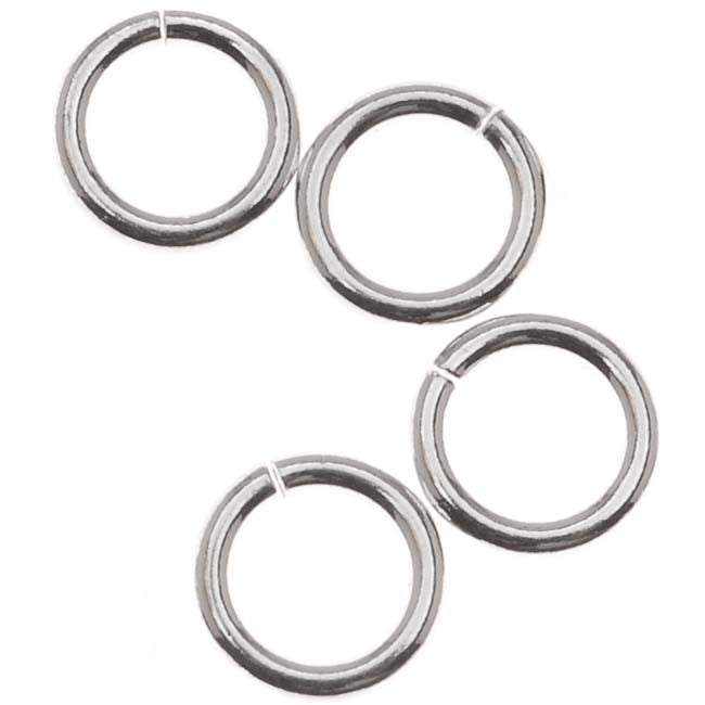 Sterling Silver Open Jump Rings 6mm 18 Gauge (10 pcs)