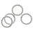 Sterling Silver Closed Jump Rings Twisted 6mm 20 Gauge (10 pcs)