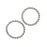 Sterling Silver Closed Jump Rings Twisted 7mm 19 Gauge (5 pcs)