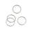 Sterling Silver Closed Jump Rings 10mm 17 Gauge Heavy (4 pcs)