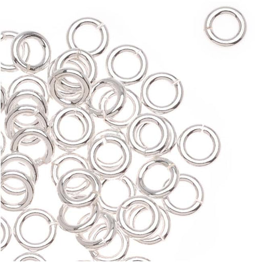 Sterling Silver Open Jump Rings 4mm 19 Gauge Heavy (25 pcs)