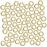 22K Gold Plated Open Jump Rings 4mm 20 Gauge 22k Gold Plated (100 pcs)