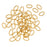 22K Gold Plated Open Jump Rings Oval 4x6mm 20 Gauge (50 pcs)