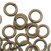 Antiqued Brass Open Jump Rings 5mm 18 Gauge (50 pcs)