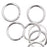 Jump Rings, Open 7mm Diameter 19 Gauge, Silver Plated (20 Pieces)