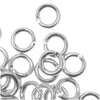 Silver Plated Open Jump Rings 4mm 19 Gauge (50 pcs)