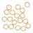 22K Gold Plated Open Jump Rings 4mm 21 Gauge (100 pcs)