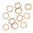 22K Gold Plated Open Jump Rings 5mm 20 Gauge (50 pcs)