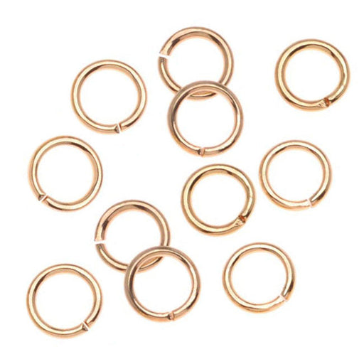 22K Gold Plated Open Jump Rings 5mm 20 Gauge (50 pcs)