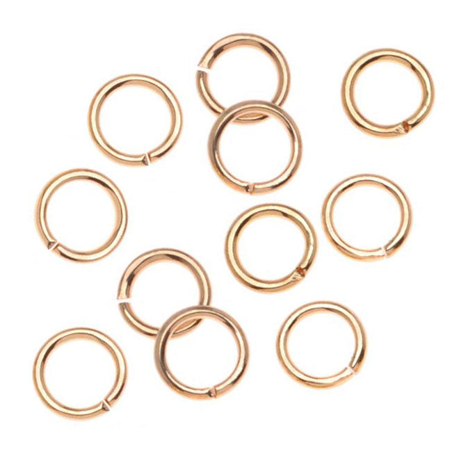 22K Gold Plated Open Jump Rings 5mm 20 Gauge (50 pcs)