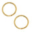 Jump Rings, Open 8mm Diameter 18 Gauge, Gold Plated (100 Pieces)