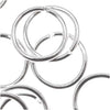 Silver Plated Open Jump Rings 8mm 19 Gauge (50 pcs)