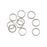 Silver-Filled Open Jump Rings 6mm 20 Gauge (10 Pieces)