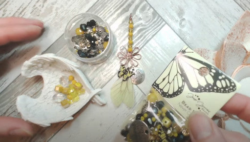 From the Brand: Jesse James Beads Never Give Up Wire-Wrapped Butterfly Pendant with Jem Hawkes