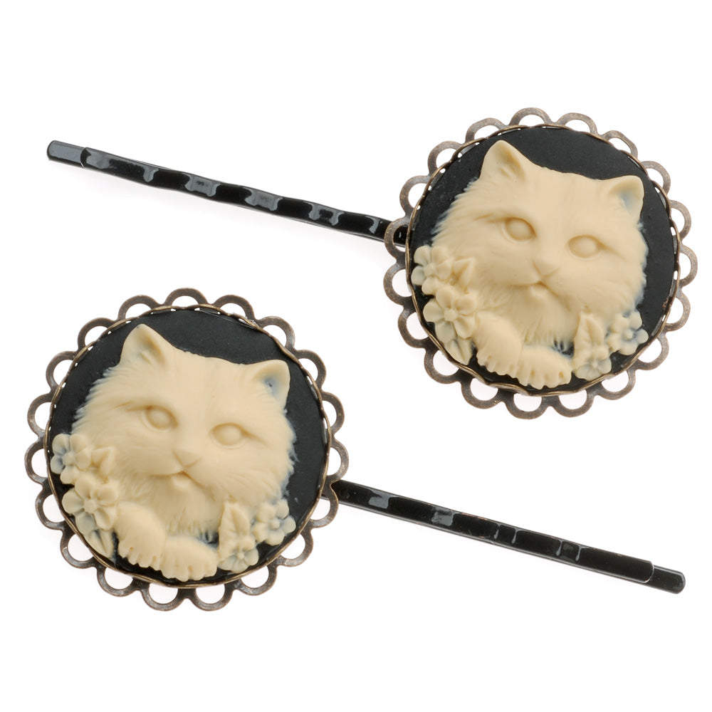 Retired - Fancy Kitty Bobby Pins