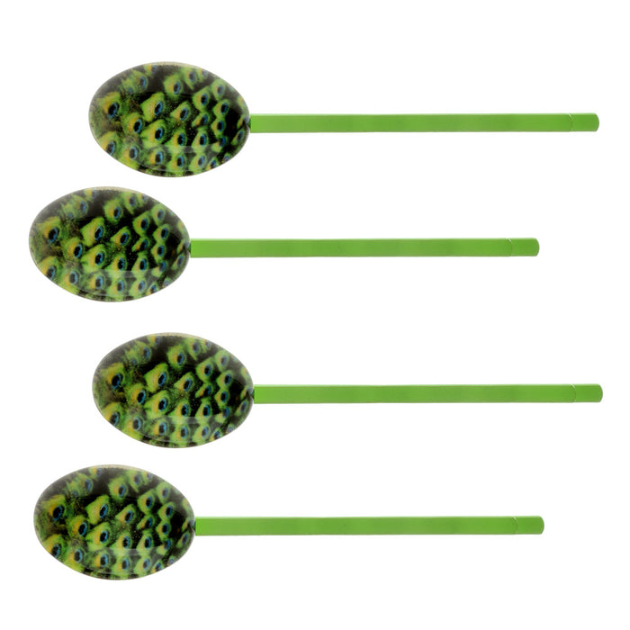 Retired - Peacock Green Hair Pin Set