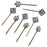 Retired - Set of 8 Lovely Lilac and Iris Colored Bobby Pins