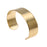 The Beadsmith Solid Brass Flat Cuff Bracelet Base 19mm (0.75 Inch) Wide (1 Piece)
