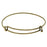 Expandable Charm Bangle Bracelet, Double Bar, 1 Bracelet, Antiqued Brass