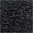 Toho Bugle Tube Beads Size #1 / 2x3mm Opaque Frosted Jet 8 Grams