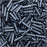 Miyuki Bugle Tube Beads, Cylinder Size #2 6x1.5mm, Matte Gunmetal (17 Grams)