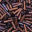 Miyuki Bugle Tube Beads, Cylinder Size #2 6x1.5mm, Matte Metallic Dark Raspberry (17 Grams)