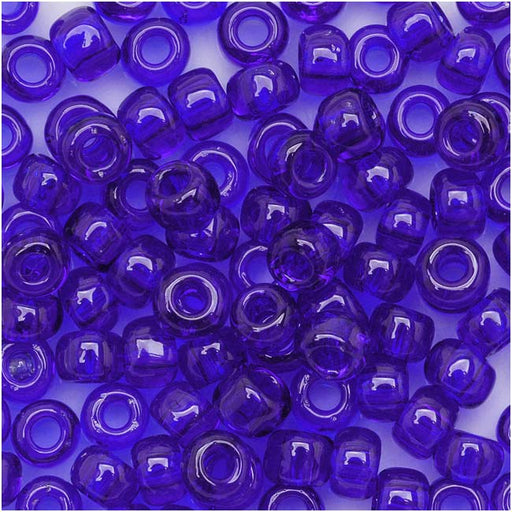 Toho Round Seed Beads 6/0 8 Transparent Cobalt 8 Gram Tube