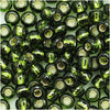 Toho Round Seed Beads 6/0 37 'Silver Lined Olivine' 8 Gram Tube