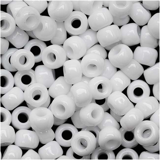 Toho Round Seed Beads 6/0 #41 Opaque White 8 Gram Tube