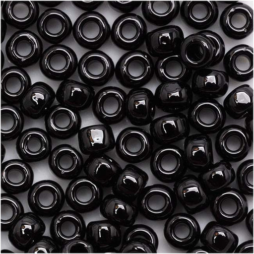 Toho Round Seed Beads 6/0 49 'Opaque Jet' 8 Gram Tube