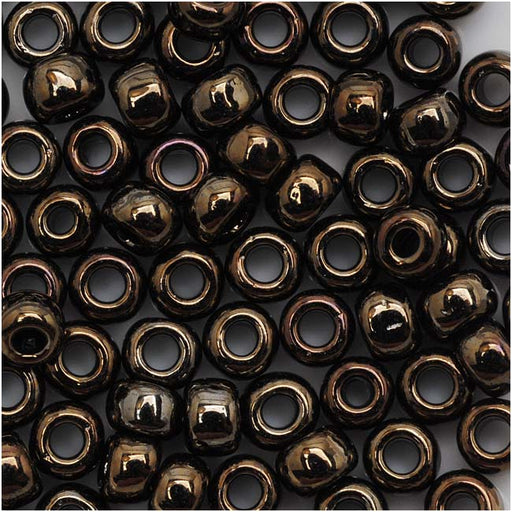Toho Round Seed Beads 6/0 83 'Metallic Iris Brown' 8 Gram Tube
