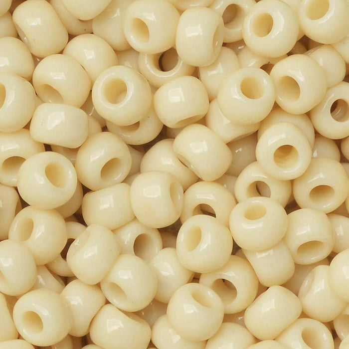 Toho Seed Beads, Round 6/0 #51 'Opaque Light Beige' (8 Grams)