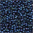 Toho Round Seed Beads 6/0 #88 'Metallic Cosmos' Blue 8g
