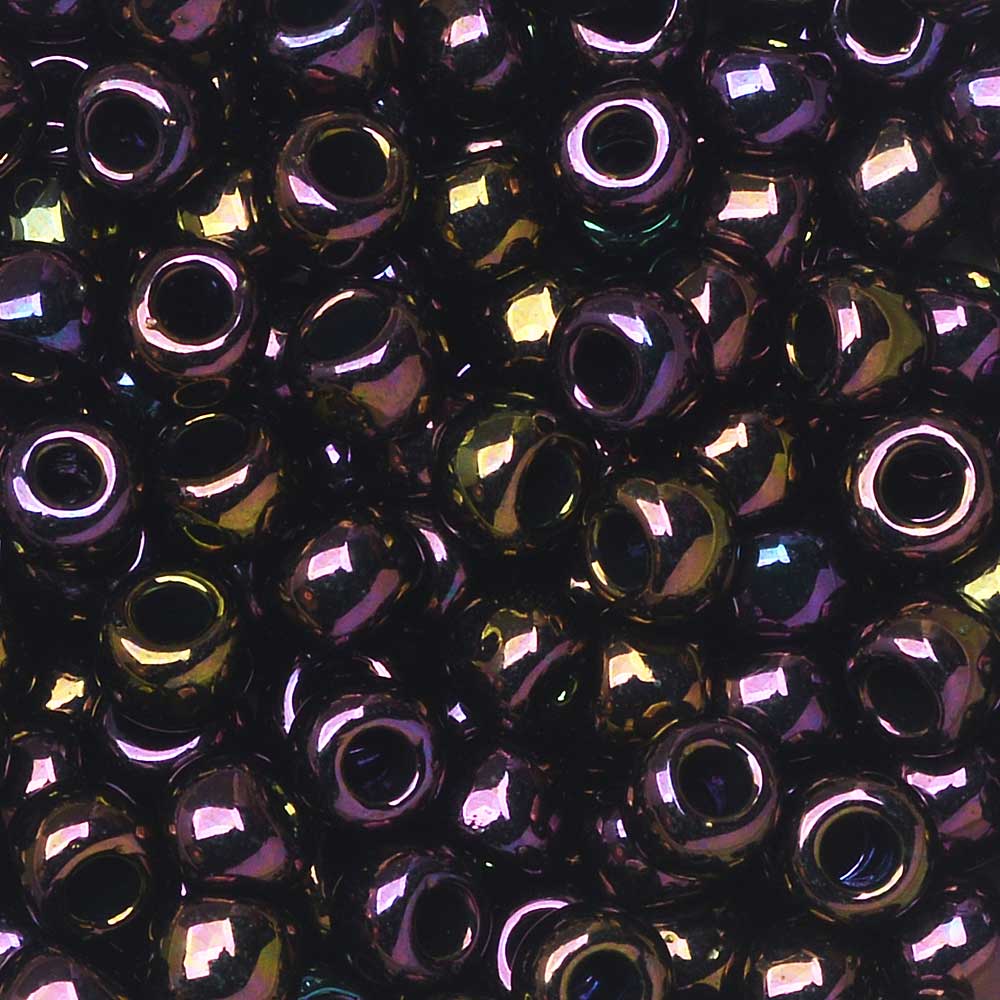 Toho Seed Beads, Round 6/0 #85 'Metallic Iris Purple' (8 Grams)