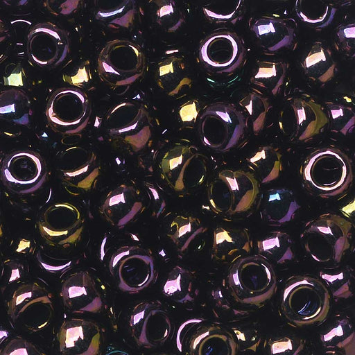 Toho Seed Beads, Round 6/0 #85 'Metallic Iris Purple' (8 Grams)