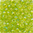 Toho Round Seed Beads 6/0 164 'Transparent Rainbow Lime Green' 8 Gram Tube
