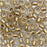 Toho Round Seed Beads 6/0 262 'Crystal/Gold Lined' 8 Gram Tube