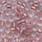 Toho Round Seed Beads 6/0 267 'Crystal/Rose Gold Lined' 8 Gram Tube