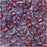 Toho Round Seed Beads 6/0 304 'Lt Sapphire/Hyacinth Lined' 8 Gram Tube