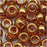 Toho Round Seed Beads 6/0 421 'Gold Lustered Transparent Pink' 8 Gram Tube