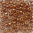 Toho Round Seed Beads 6/0 421 'Gold Lustered Transparent Pink' 8 Gram Tube