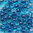 Toho Round Seed Beads 6/0 932 'Aqua/Capri Lined' 8 Gram Tube