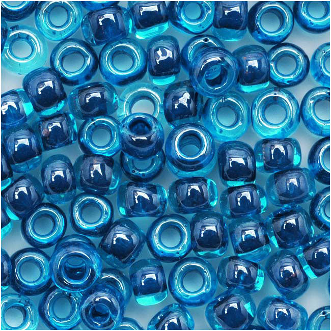 Toho Round Seed Beads 6/0 932 'Aqua/Capri Lined' 8 Gram Tube
