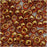 Toho Round Seed Beads 6/0 950 'Jonquil/Burnt Orange Lined' 8 Gram Tube