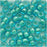 Toho Round Seed Beads 6/0 954 'Aqua/Lt Jonquil Lined' 8 Gram Tube