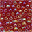 Toho Round Seed Beads 6/0 165C 'Transparent Rainbow Ruby' 8 Gram Tube