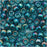 Toho Round Seed Beads 6/0 167BD 'Transparent Rainbow Teal' 8 Gram Tube