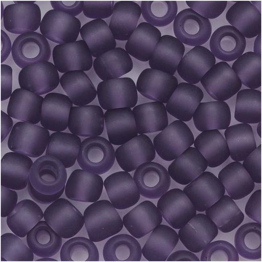 Toho Round Seed Beads 6/0 19F 'Transparent Frosted Sugar Plum' 8 Gram Tube