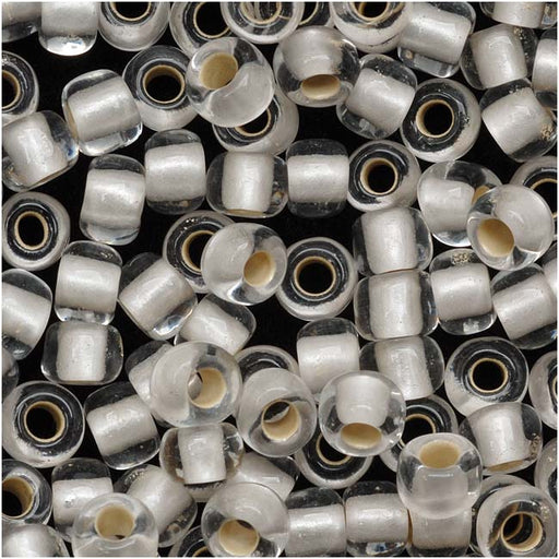 Toho Round Seed Beads 6/0 21F 'Silver Lined Frosted Crystal' 8 Gram Tube